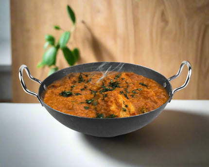 iron karahi / wok with chrome handle at low price in Pakistan- cooknex