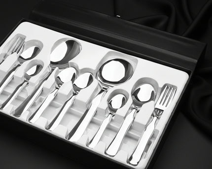 stainless steel 28 pcs cutlery set , table spoon, table fork, baby spoon, tea spoon , best for gifting file by cooknex cookware