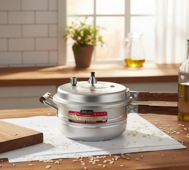 best quality national pressure cooker wooden handle by cooknex at best price in pakistan-cooknex.pk