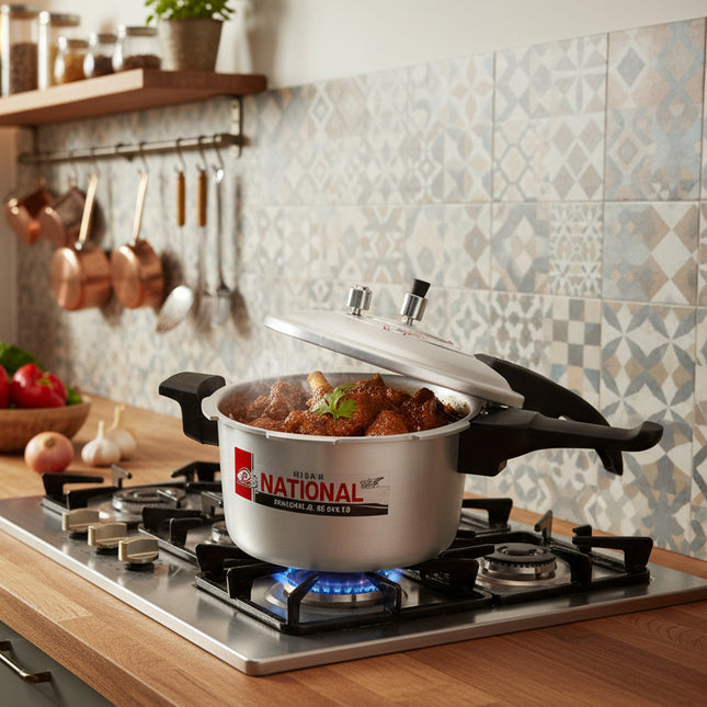 best silver steel pressure cooker at best price in Pakistan - cooknex cookware