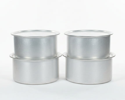 Aluminum Dull Finish 4 Pcs Cooking Pot Set - Silvano 29/32