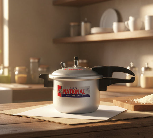 aluminium national Pressure Cooker bakelite handle from best cookware brand Cooknex Cookware
