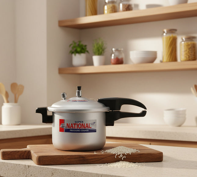 aluminium national Pressure Cooker bakelite handle from best cookware brand Cooknex Cookware