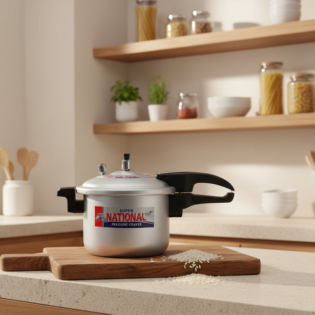 aluminium national Pressure Cooker bakelite handle from best cookware brand Cooknex Cookware