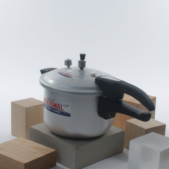 National Aluminium Pressure Cooker Bakelite Handle