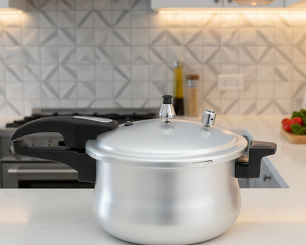 national best quality silver steel belly pressure cooker steamer bakelite handle at affordable price in Pakistan-cooknex
