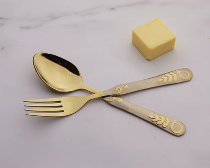 Stainless Steel cutlery set PVD coated best quality complete tablware set by cooknex at best price in Pakistan-cooknex