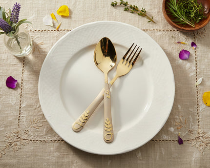 Stainless Steel cutlery set PVD coated best quality complete tablware set by cooknex at best price in Pakistan-cooknex