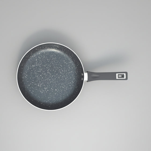 nonstick marble coated frying pan with bakelite handle at sale price online at cooknex.pk