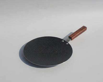 best quality nonstick paratha pan - marble coating tawa with wooden handle at best price in Pakistan