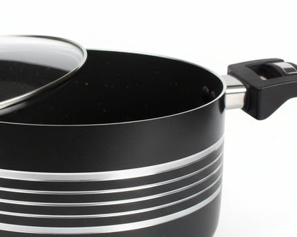 best non stick cookware / casserole with glass lid and stylish handles. Cooking pot with glass lid at sale price from best cookware brand in Pakistan-cooknex