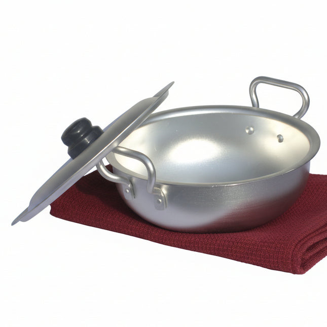 heavy duty dull finish anodized wok / karahi national cookware by cooknex - best cookware brand in Pakistan