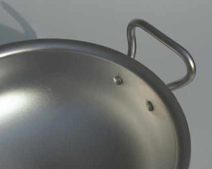 Aluminum anodized sand finish cookware dull finish wok / karahi at best price in Pakistan by cooknex