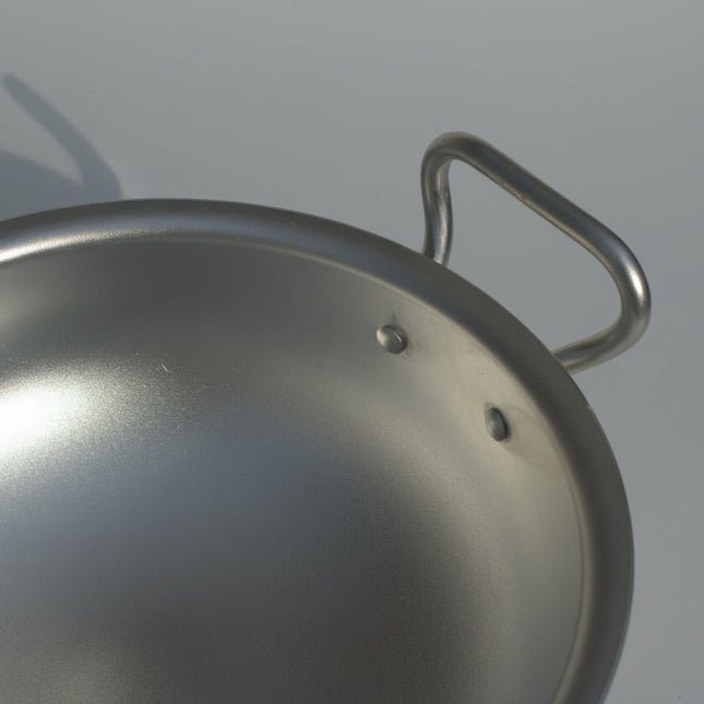 Aluminum anodized sand finish cookware dull finish wok / karahi at best price in Pakistan by cooknex