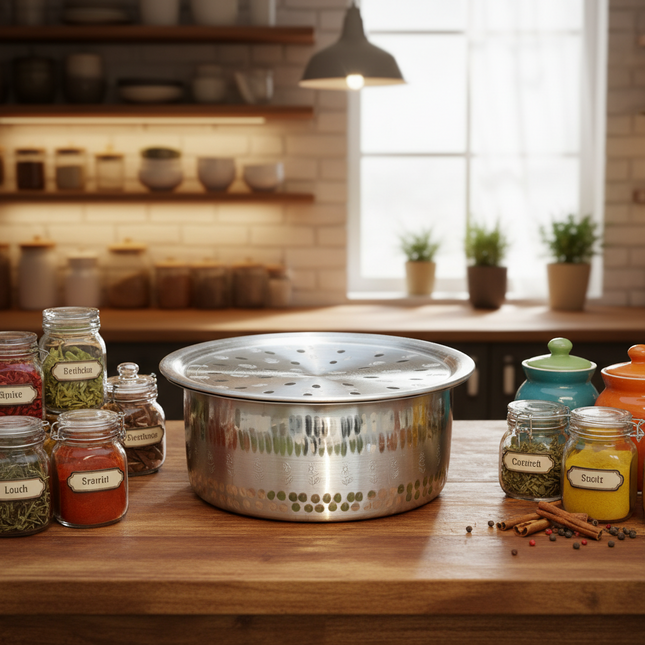 ALuminum cooking pot mathar set 5 pcs casserole set with lid heavy weight and guage at best price in Pakistan - cooknex.pk