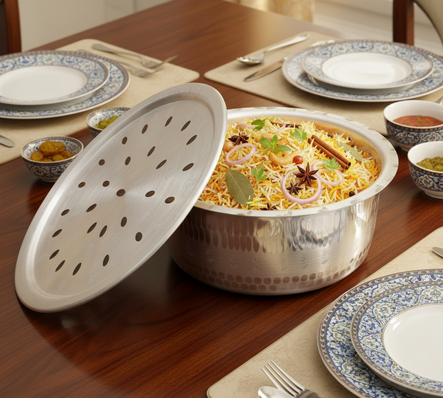 Marhar cooking pot with lid - 5 pcs mathar naqshi cookware premium quality at best price - Sipri by cooknex