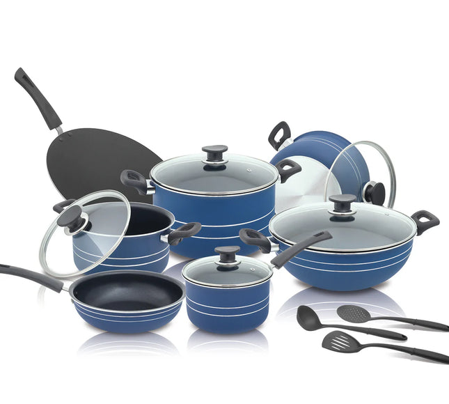 Glorious Non Stick 18 Pieces Set In Hyra Arman First Choice - National Gift Set By Cooknex