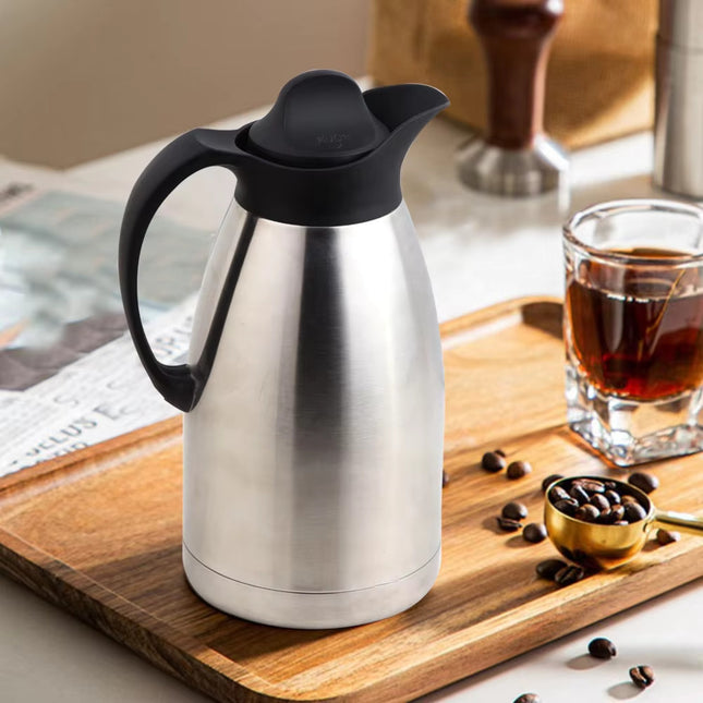 Stainless Steel Vacuum Flask Double Wall - Hot & Cool Thermos 2.0 L by cooknex best cookware and  kitchenware brand in Pakistan