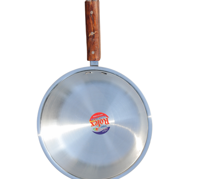 metal finish aluminum cooking pan frying pan with wooden handle by cooknex cookware