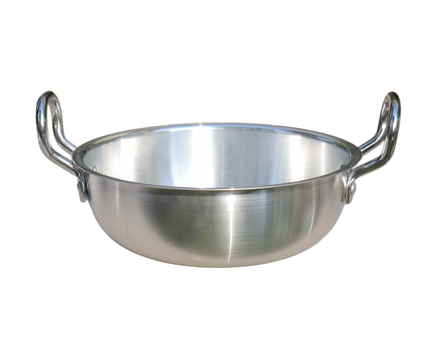 Aluminum Wok / Karahi With Lid And Stylish Handles - 26 cm