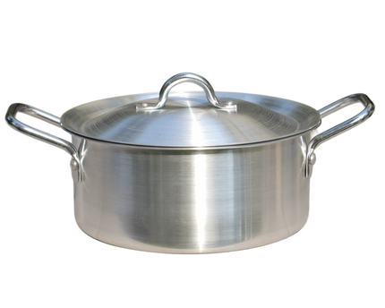 Aluminum Cooking Pot Set Casserole Set 5 Pcs With Lid - 18-26 Heavy Weight