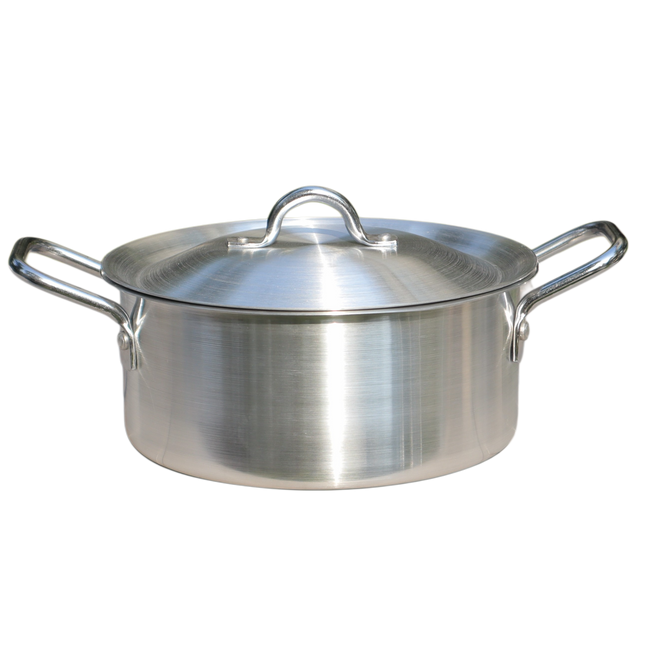 Aluminum Cooking Pot Set Casserole Set 5 Pcs With Lid - 18-26 Heavy Weight