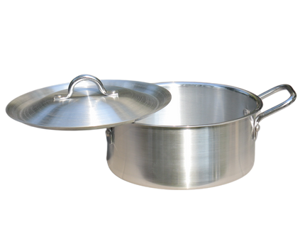 Aluminum Cooking Pot Set Casserole Set 5 Pcs With Lid - 18-26 Heavy Weight