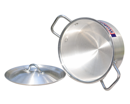 Aluminum Cooking Pot Set Casserole Set 5 Pcs With Lid - 18-26 Heavy Weight