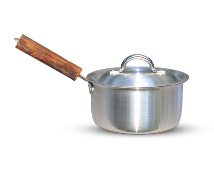 Aluminum Sauce Pan With Lid 18 cm - Heavy Weight