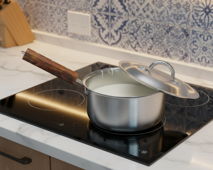 Aluminum Sauce Pan With Lid 18 cm - Heavy Weight