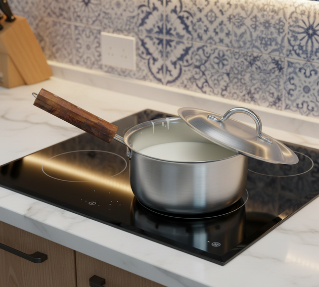 Aluminum Sauce Pan With Lid 20 cm - Light Weight