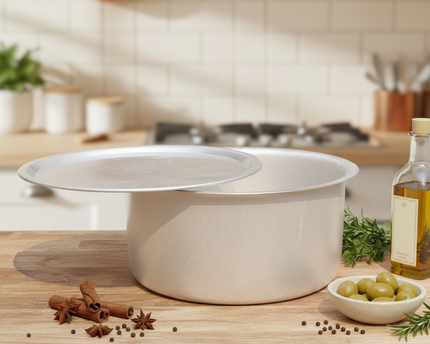 Aluminum Dull Finish 6 Pcs Cooking Pot Set - Silvano 19/24