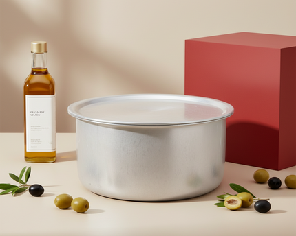 Aluminum Dull Finish 6 Pcs Cooking Pot Set - Silvano 19/24