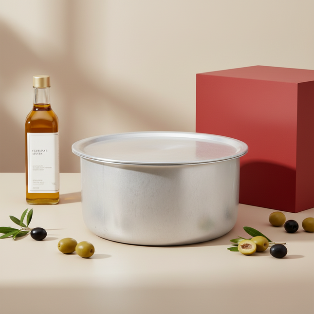 Aluminum Dull Finish 4 Pcs Cooking Pot Set - Silvano 37/40