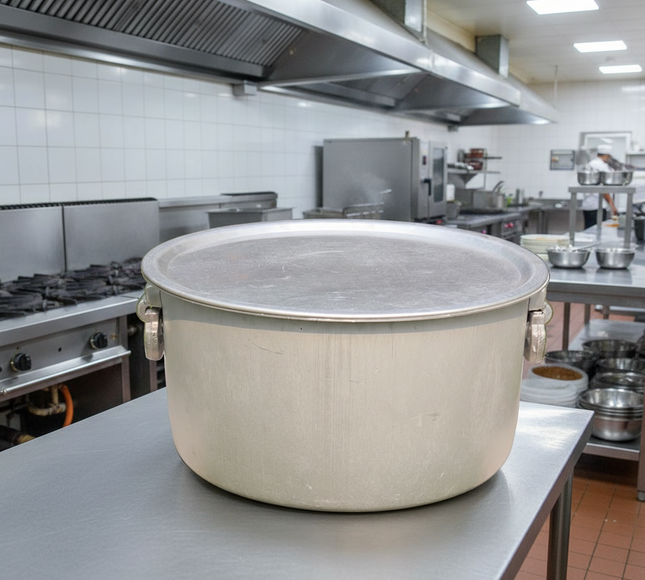Commercial Size Cooking Pot Dull Finish Big Cooking Pot For Hotel And Restaurants - MFG 60