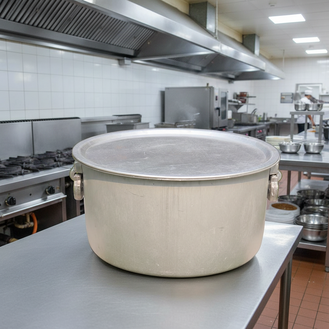 Aluminum Dull Finish 4 Pcs Cooking Pot Set - 37/40 With Handle