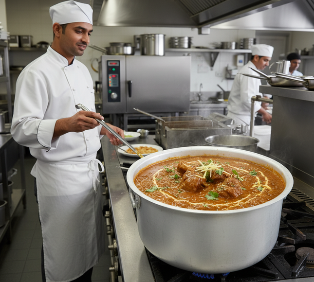 Commercial Size Cooking Pot Dull Finish Big Cooking Pot For Hotel And Restaurants - MFG 75