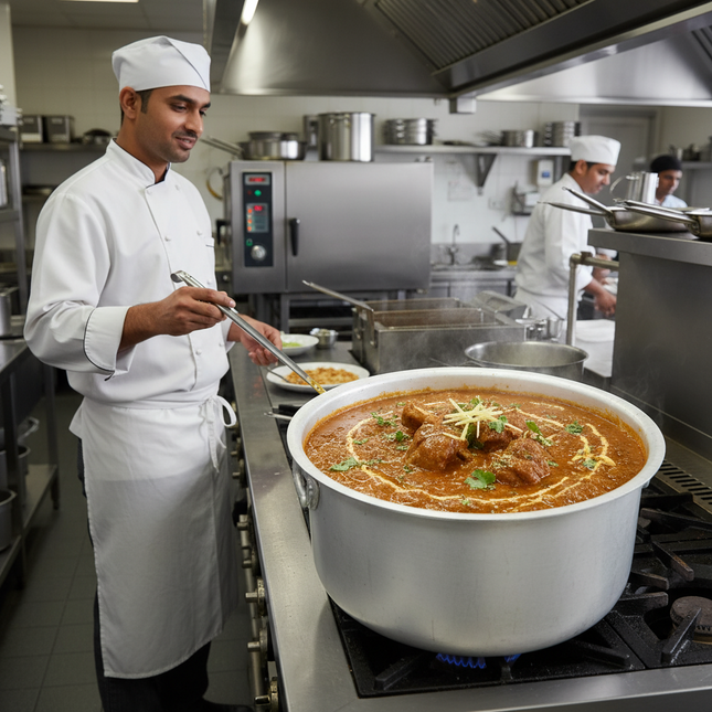 Aluminum Dull Finish 4 Pcs Cooking Pot Set - 37/40 With Handle