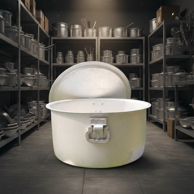 Commercial Size Cooking Pot Dull Finish Big Cooking Pot For Hotel And Restaurants - MFG 44