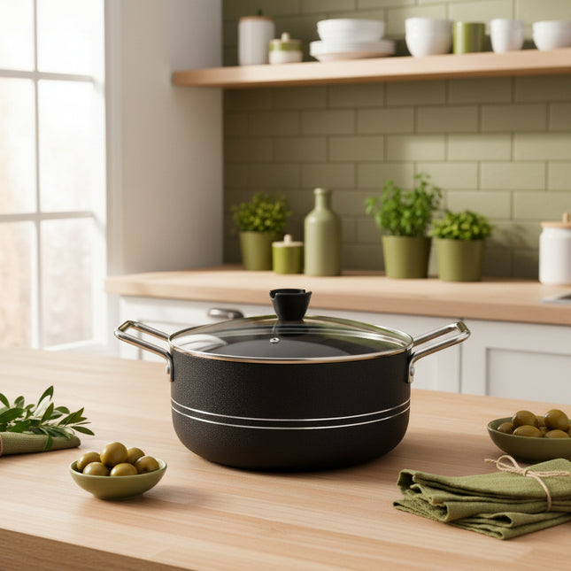 Nonstick Gift Set 15 Pcs - Complete Kitchen Set -Black