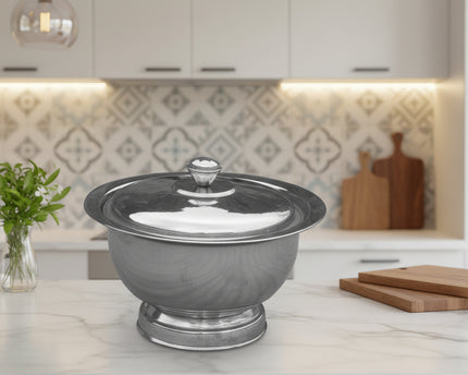 stainless steel multipurpose food container - storage bowl with lid at low price in Pakistan 