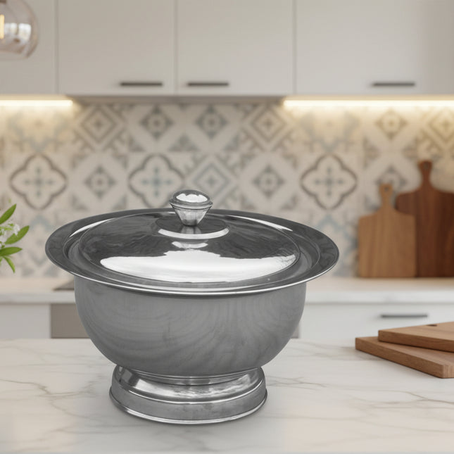 stainless steel multipurpose food container - storage bowl with lid at low price in Pakistan 