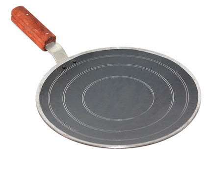 iron tawa / paratha pan with wooden strong grip handle ramadan offer by cooknex