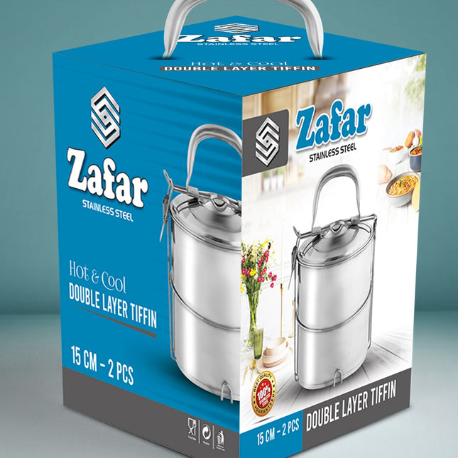 Zafar Stainless Steel Tiffin - Lunch Box -cooknex