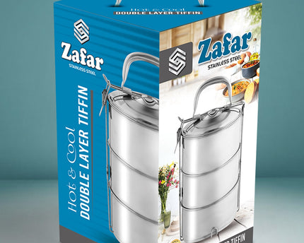 Zafar Stainless Steel Tiffin - Lunch Box -cooknex