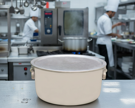 Commercial Size Cooking Pot Dull Finish Big Cooking Pot For Hotel And Restaurants - MFG 44