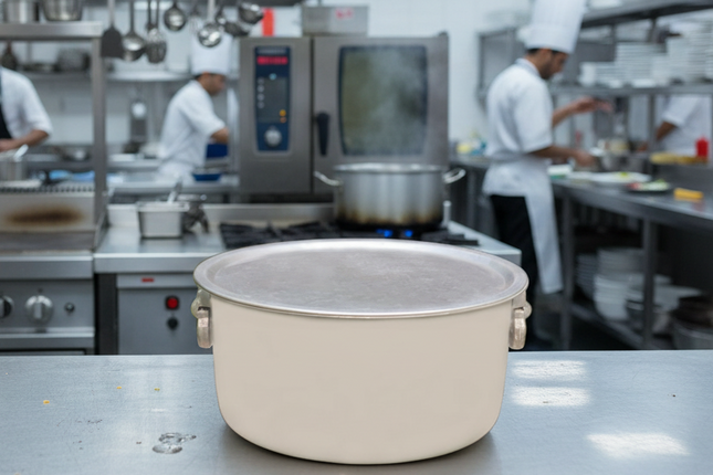 Commercial Size Cooking Pot Dull Finish Big Cooking Pot For Hotel And Restaurants - MFG 56