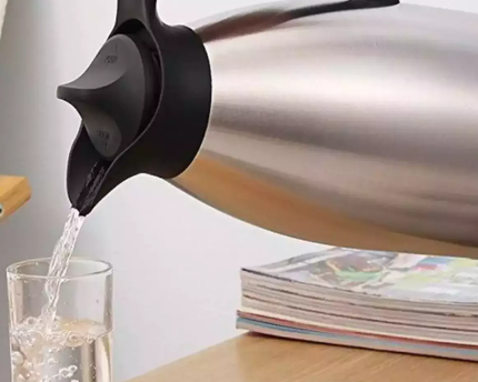 Stainless Steel Vacuum Flask Double Wall - Hot & Cold Thermos 2.0 L by cooknex best cookware and  kitchenware brand in Pakistan