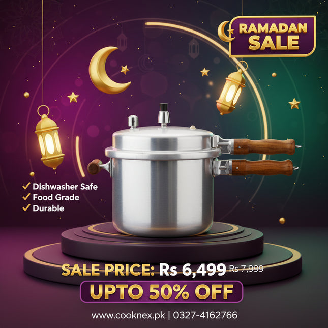 Silver pressure cooker with wooden handle - best pressure cooker working better from electric pressure cooker - cooknex