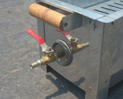 BBQ Grill 2 in 1 - Gas And Coil BBQ Grill By Cooknex